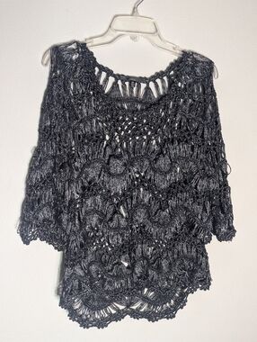 Slonl Women's Sweater‎ Whimsigoth Witchy Fairy Grunge Dark Romantic Goth Large